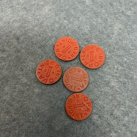 Other | World War 2 Redpoint 1 Opa Ration Tokens X 5 | Poshmark